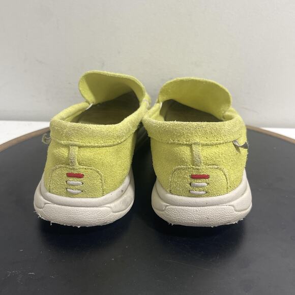 Minnetonka Shoes Womens Size 8 Yellow Suede Slip On Moccasins Comfort Loafers - Picture 8 of 11